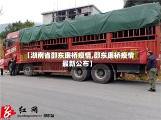 【湖南省邵东廉桥疫情,邵东廉桥疫情最新公布】