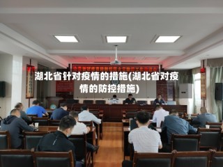 湖北省针对疫情的措施(湖北省对疫情的防控措施)