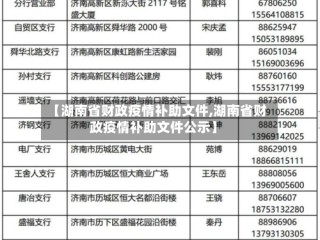 【湖南省财政疫情补助文件,湖南省财政疫情补助文件公示】