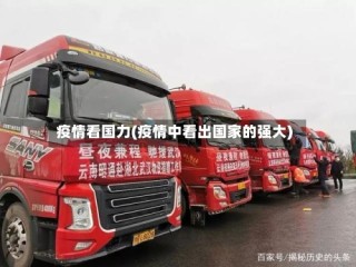 疫情看国力(疫情中看出国家的强大)