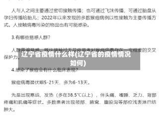 辽宁省疫情什么样(辽宁省的疫情情况如何)