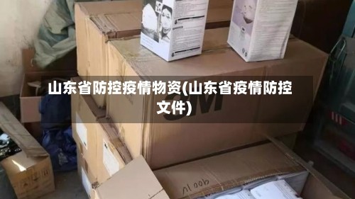 山东省防控疫情物资(山东省疫情防控文件)