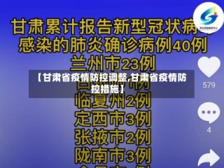 【甘肃省疫情防控调整,甘肃省疫情防控措施】