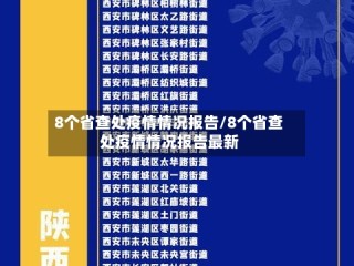8个省查处疫情情况报告/8个省查处疫情情况报告最新