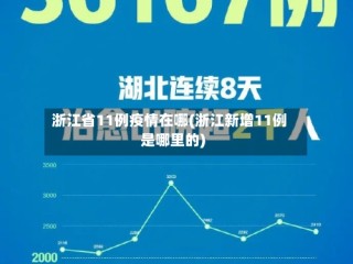 浙江省11例疫情在哪(浙江新增11例是哪里的)