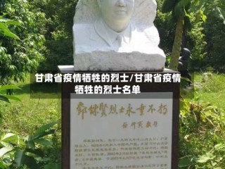 甘肃省疫情牺牲的烈士/甘肃省疫情牺牲的烈士名单