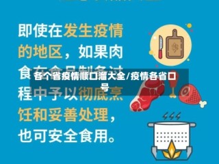 各个省疫情顺口溜大全/疫情各省口号