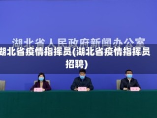 湖北省疫情指挥员(湖北省疫情指挥员招聘)