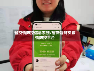 省疫情防控信息系统/省新冠肺炎疫情防控平台