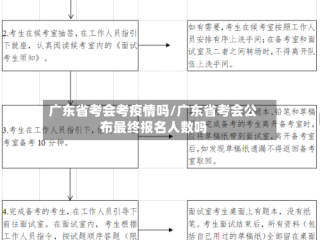 广东省考会考疫情吗/广东省考会公布最终报名人数吗