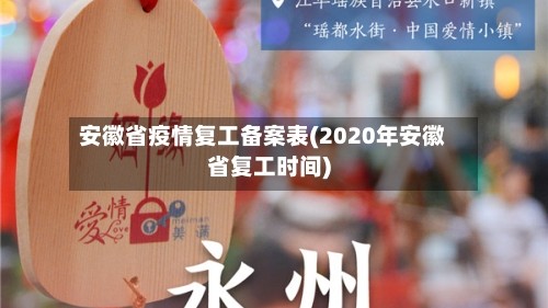 安徽省疫情复工备案表(2020年安徽省复工时间)