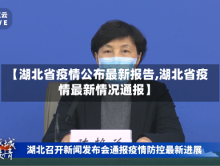 【湖北省疫情公布最新报告,湖北省疫情最新情况通报】