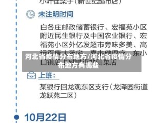 河北省疫情分布地方/河北省疫情分布地方有哪些