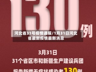 河北省31号疫情通报/1月31日河北省最新疫情最新消息