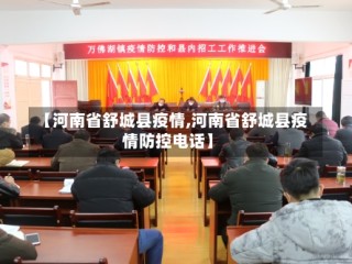 【河南省舒城县疫情,河南省舒城县疫情防控电话】
