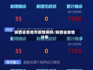 陕西省各地市疫情病例/陕西省疫情分布