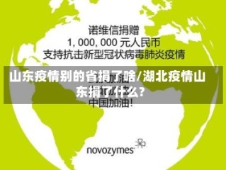 山东疫情别的省捐了啥/湖北疫情山东捐了什么?