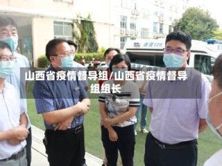 山西省疫情督导组/山西省疫情督导组组长