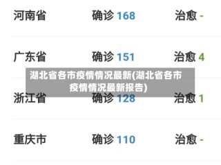 湖北省各市疫情情况最新(湖北省各市疫情情况最新报告)