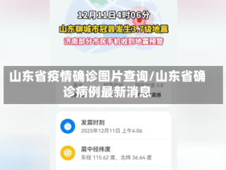 山东省疫情确诊图片查询/山东省确诊病例最新消息