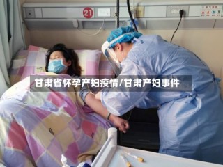 甘肃省怀孕产妇疫情/甘肃产妇事件