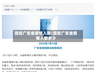 现在广东省疫情人数/现在广东省疫情人数多少