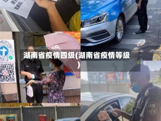 湖南省疫情四级(湖南省疫情等级)