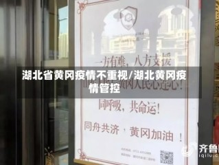 湖北省黄冈疫情不重视/湖北黄冈疫情管控