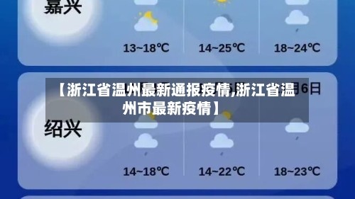【浙江省温州最新通报疫情,浙江省温州市最新疫情】