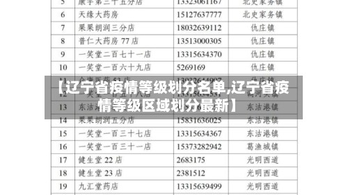 【辽宁省疫情等级划分名单,辽宁省疫情等级区域划分最新】