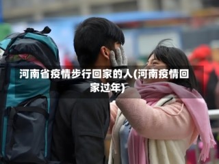 河南省疫情步行回家的人(河南疫情回家过年)