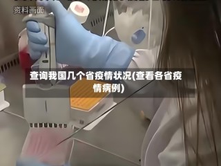 查询我国几个省疫情状况(查看各省疫情病例)