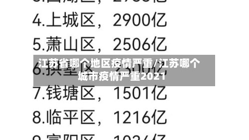 江苏省哪个地区疫情严重/江苏哪个城市疫情严重2021