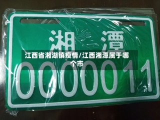 江西省湘湖镇疫情/江西湘潭属于哪个市