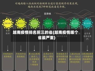 越南疫情排名前三的省(越南疫情哪个省最严重)