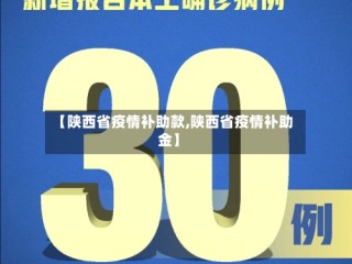 【陕西省疫情补助款,陕西省疫情补助金】