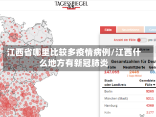 江西省哪里比较多疫情病例/江西什么地方有新冠肺炎