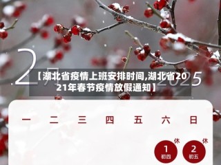 【湖北省疫情上班安排时间,湖北省2021年春节疫情放假通知】