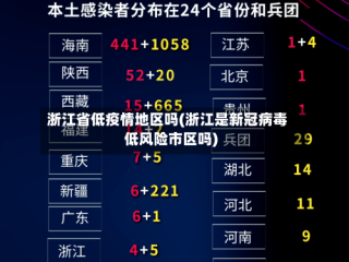 浙江省低疫情地区吗(浙江是新冠病毒低风险市区吗)