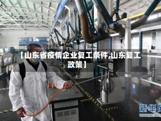 【山东省疫情企业复工条件,山东复工政策】