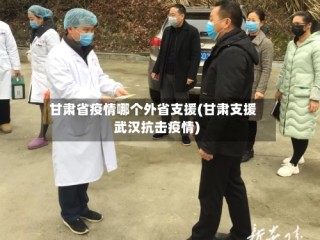 甘肃省疫情哪个外省支援(甘肃支援武汉抗击疫情)