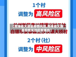【青海省大通县疫情风险,青海省大通县疫情风险区有哪些】