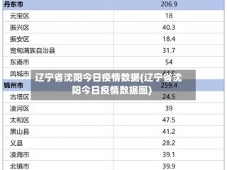 辽宁省沈阳今日疫情数据(辽宁省沈阳今日疫情数据图)