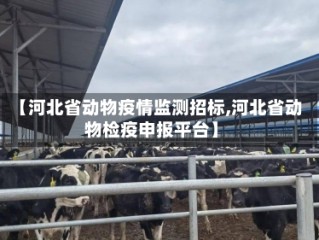【河北省动物疫情监测招标,河北省动物检疫申报平台】