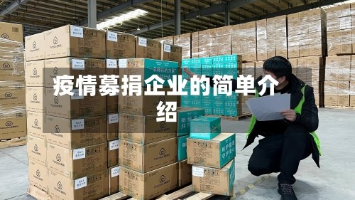 疫情募捐企业的简单介绍