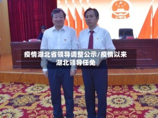 疫情湖北省领导调整公示/疫情以来湖北领导任免