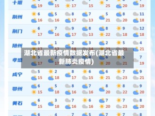 湖北省最新疫情数据发布(湖北省最新肺炎疫情)