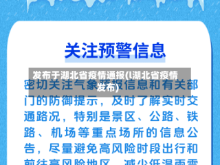发布于湖北省疫情通报(l湖北省疫情发布)