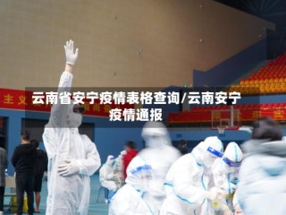 云南省安宁疫情表格查询/云南安宁疫情通报