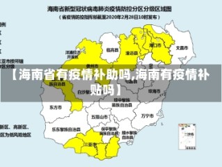 【海南省有疫情补助吗,海南有疫情补贴吗】